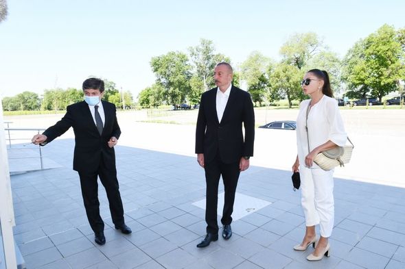 Qəbələ Dəmir yolu Vağzalının və Ləki stansiyası-Qəbələ birxətli dəmir yolunun açılışı olub - FOTO