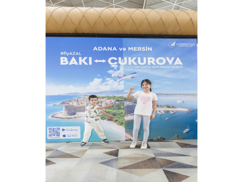 AZAL Türkiyənin Çukurova Beynəlxalq Hava Limanına ilk reysini həyata keçirib - FOTOLAR
