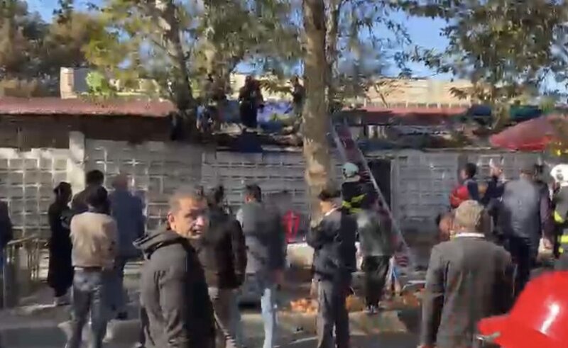 Mərkəzi bazarda YANĞIN - FOTO
