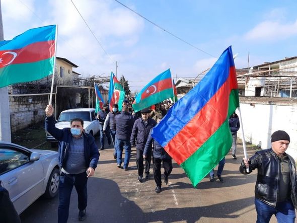 Murovdağ döyüşlərində itkin düşən şəhidimiz Kürdəmirdə dəfn olundu - FOTO