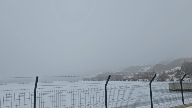 Arpaçay su anbarının səthi dondu - FOTO