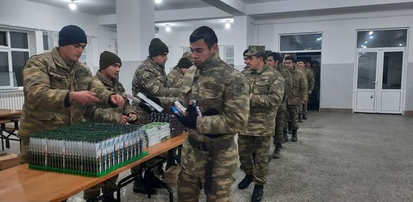 Mehriban Əliyevanın təşəbbüsü ilə hərbçilərimizə dəstək aksiyasına başlanılıb - FOTO/VİDEO