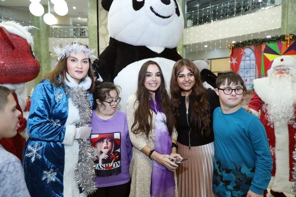 Leyla Əliyeva daun sindromlu uşaqlar üçün təşkil olunan şənlikdə iştirak edib - FOTO