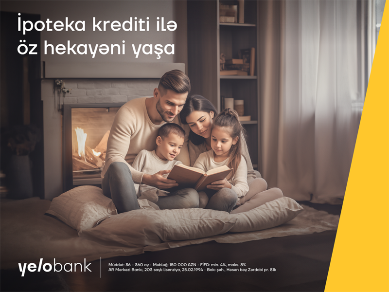 Yelo Bank-ın sərfəli şərtləri ilə mənzil sahibi olun