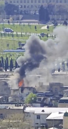 Bakıda güclü yanğın - ANBAAN GÖRÜNTÜLƏR