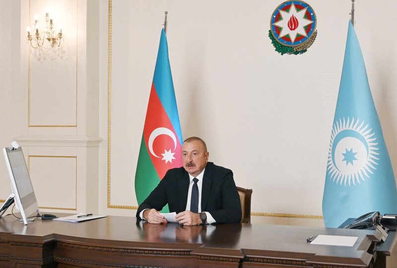 İlham Əliyev: "Rəcəb Tayyib Ərdoğan müharibə başlanan gün açıq şəkildə Azərbaycana dəstək ifadə etdi" - VİDEO 