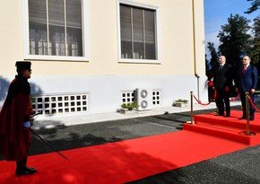 İlham Əliyevin Tiranada rəsmi qarşılanma mərasimi olub - FOTO