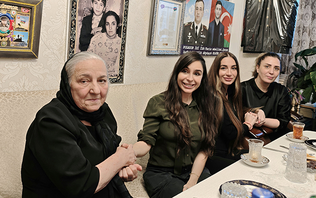 Leyla və Arzu Əliyevalar Polad Həşimovun evində - FOTOLAR
