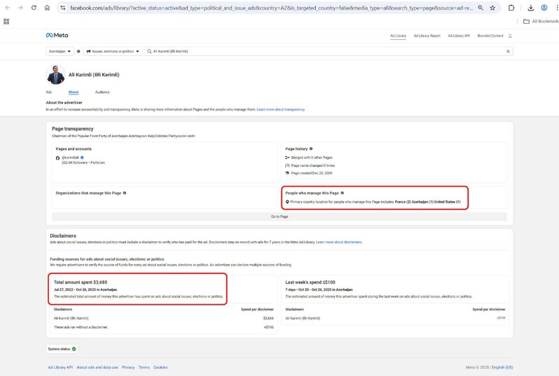 Əli Kərimlinin feysbuk səhifəsi ABŞ və Fransadan idarə olunur - Bəs özü?