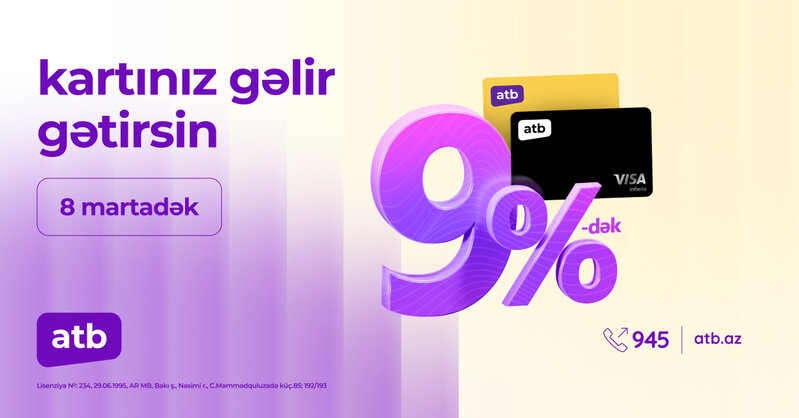 atb kartlarındakı qalıqlar üzrə yeni faiz kampaniyası