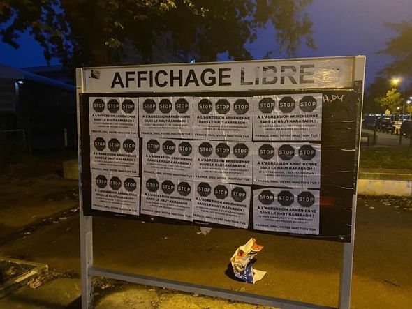 Paris və Nant şəhərlərinin küçələrini "Qarabağ Azərbaycandır!" plakatları bürüyüb - FOTO