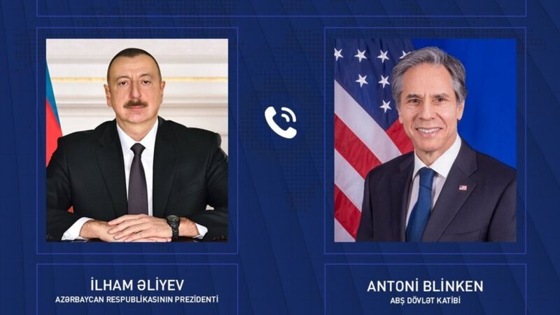 ABŞ dövlət katibi Prezident İlham Əliyevə zəng etdi