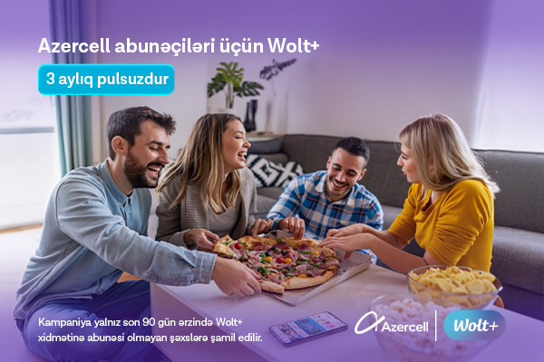 Azercell istifadəçilərinə 3 aylıq pulsuz 