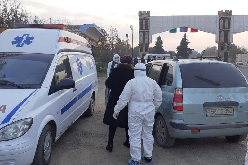 Ağstafada evdən icazəsiz çıxan koronavirus xəstələri saxlanılıb - FOTO - VİDEO