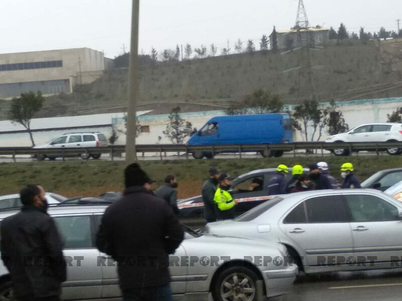 Bakı Mühəndislik Universitetinin yaxınlığında qəza olub, xəsarət alan var