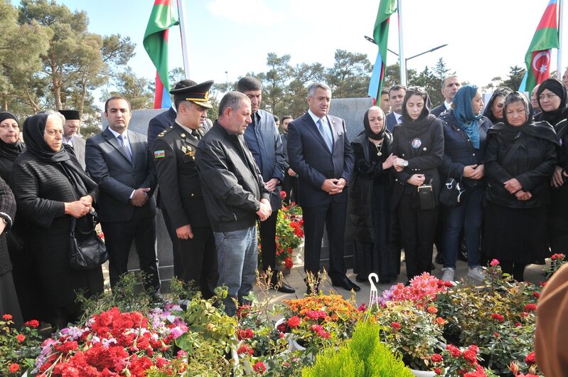 Şəhidlərimiz anım günlərində Abşeron rayonunda yad edilib - FOTOLAR