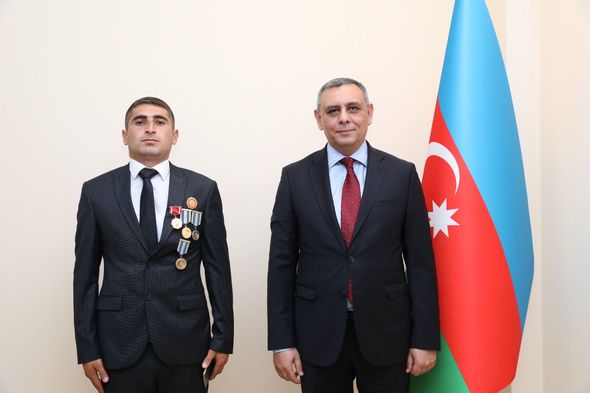 Vətən müharibəsi iştirakçıları Dövlət Xidmətində həqiqi hərbi xidmətə qəbul olundular - FOTO