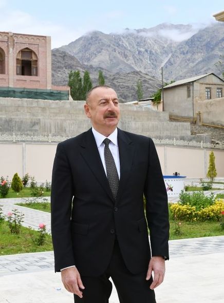 İlham Əliyev Ordubadın su təchizatı layihəsinin açılışında iştirak edib - YENİLƏNİB+FOTO