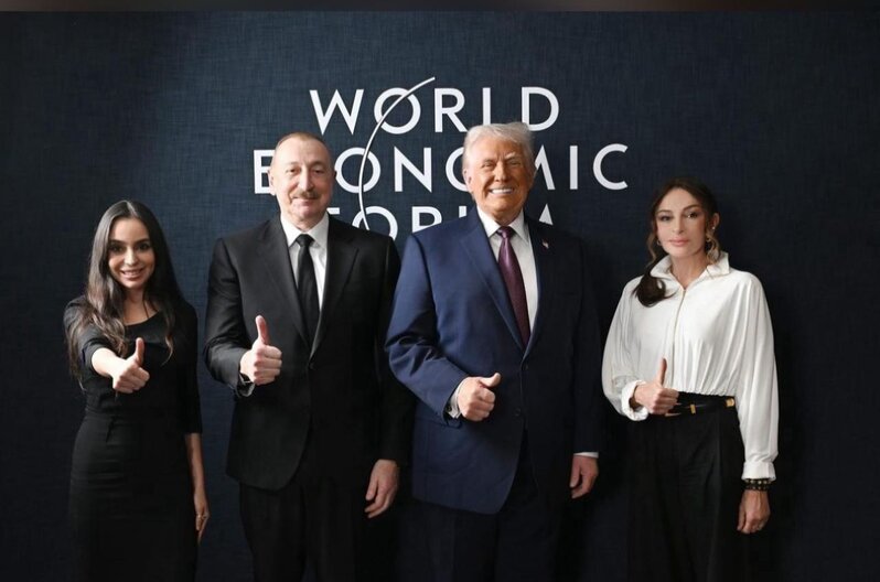 İlham Əliyevlə Donald Trampın görüşü olub - FOTOLAR