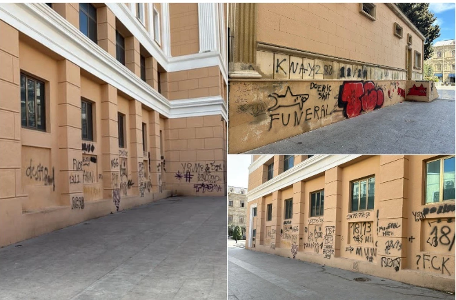 Divarı rəngləmək, yoxsa vandalizm? - '
