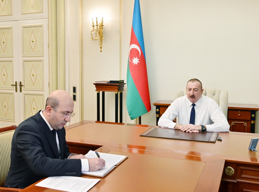 Prezident yeni təyin olunan komitə sədrini qəbul etdi - FOTO