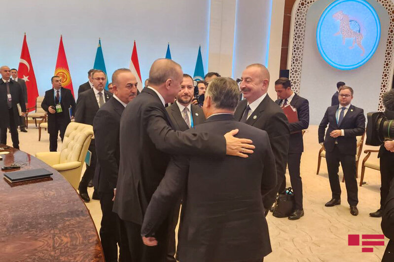 Türk liderlərin Səmərqənddə keçirilən Zirvə Görüşündən maraqlı anlar - FOTOLAR