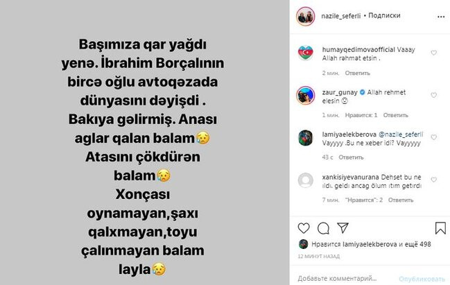 Tanınmış müğənninin oğlu faciəvi şəkildə vəfat etdi: "Toyu çalınmayan balam... " - FOTO