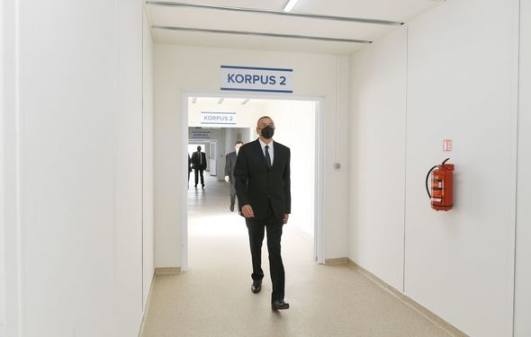 Prezident İsmayıllıda modul tipli xəstəxananın açılışında - FOTO