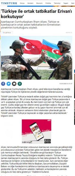 Türkiyə mediası Prezident İlham Əliyevin yerli televiziyalara müsahibəsindən yazır - FOTO