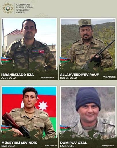 Vətən müharibəsində göstərdikləri şücaətə görə təltif olunan İqtisadiyyat Nazirliyinin əməkdaşları - FOTO
