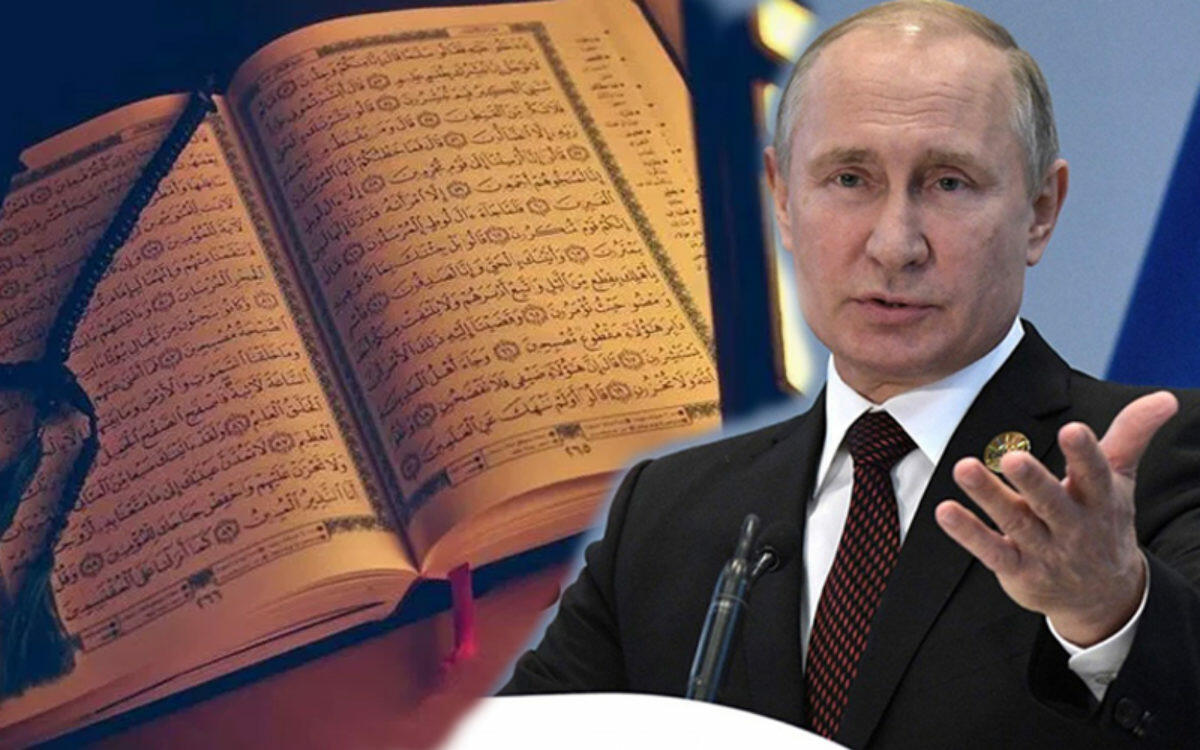 Putin "Quran" oxudu