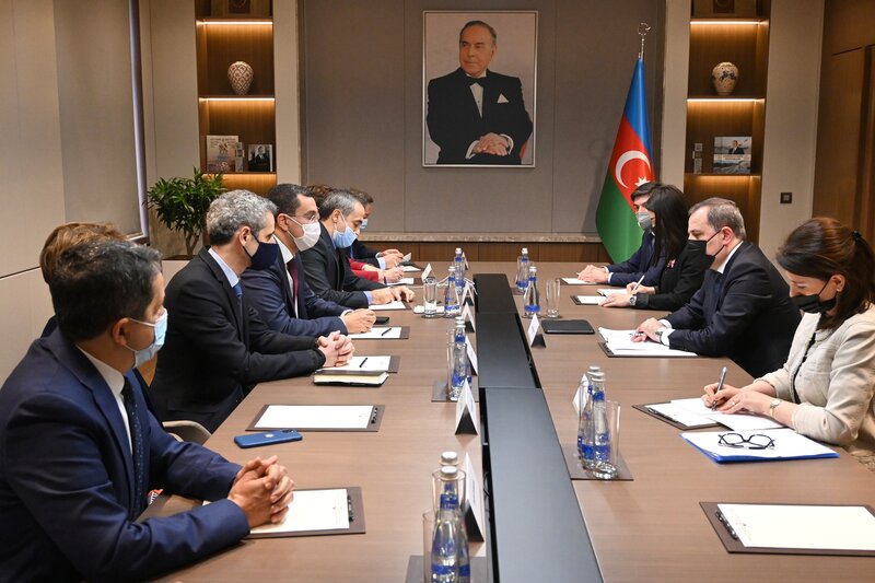 Ceyhun Bayramov Fransa Milli Assambleyasının üzvləri ilə görüşüb - FOTO