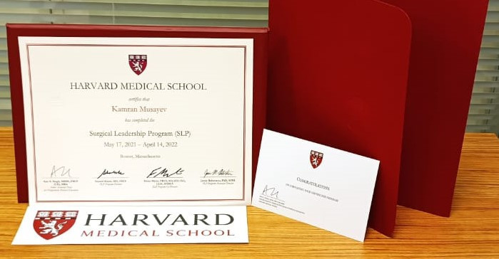 Kamran Musayevə Harvard Tibb Məktəbinin diplomu təqdim olundu - FOTOLAR