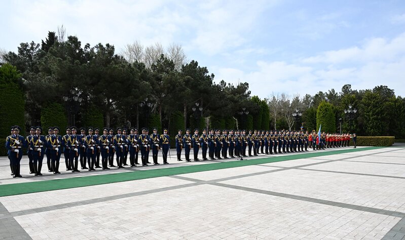 Konqo Prezidentinin rəsmi qarşılanma mərasimi olub - FOTOLAR