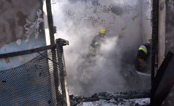 Ermənilərin atdığı mərmi nəticəsində yaşayış evində yanğın baş verib - FOTO