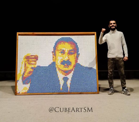 Kubik-rubiklə şəhidlərin rəsmini yaradan gənc: "Onların xatirəsinə sərgi keçirmək istərdim" - MÜSAHİBƏ + FOTO