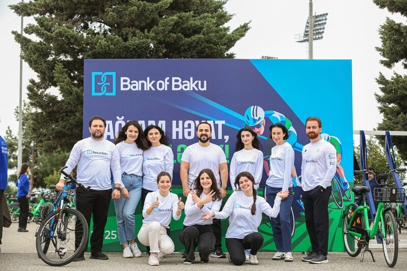 Bank of Baku əməkdaşlarından veloyürüş – Sağlam həyat, yaşıl gələcək