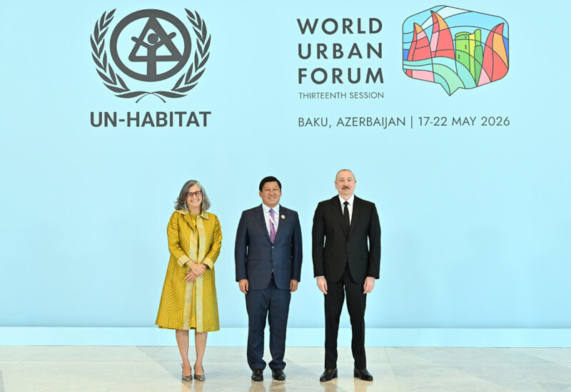 Prezident WUF13-də çıxış edir - Canlı - Fotolar