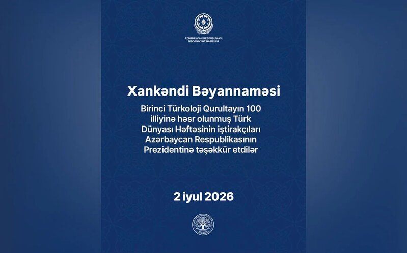 Xankəndi Bəyannaməsi qəbul edildi