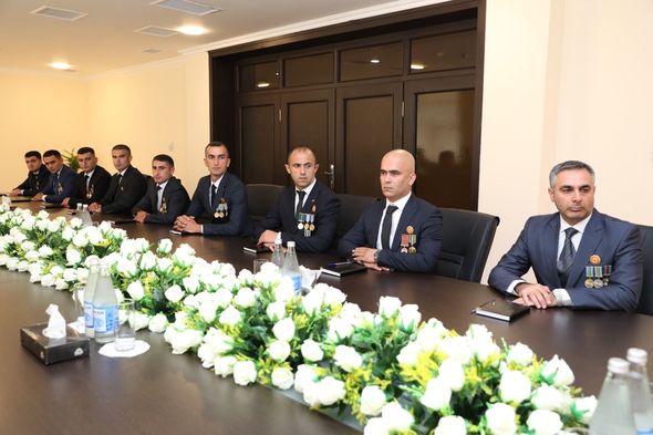 Vətən müharibəsi iştirakçıları Dövlət Xidmətində həqiqi hərbi xidmətə qəbul olundular - FOTO