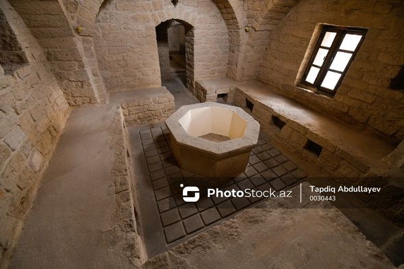 İkigünbəzli Şeyx Kazım hamamından FOTOREPORTAJ