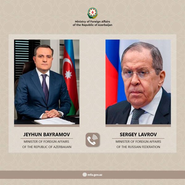 Ceyhun Bayramov və Sergey Lavrov telefonla DANIŞDI