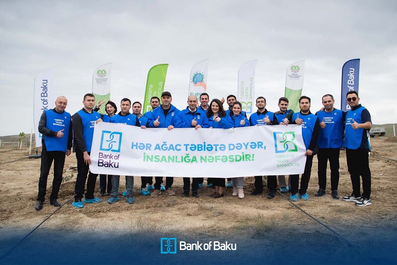 Bank of Baku növbəti ağacəkmə aksiyasını təşkil etdi - FOTOLAR