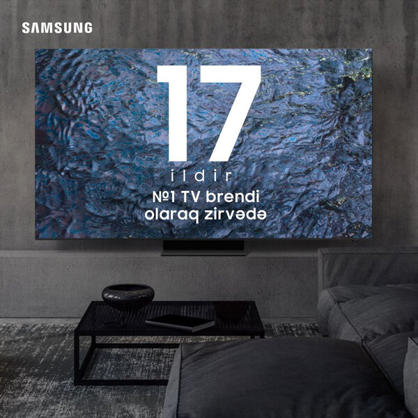 Samsung 17-ci ildir ki, qlobal TV bazarına liderlik edir