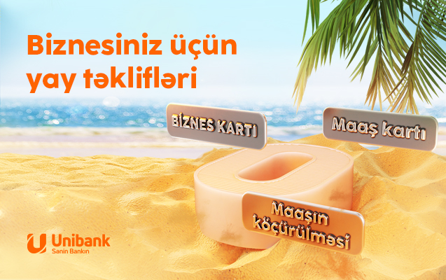 Unibankdan biznes üçün pulsuz kart, ödənişsiz xidmət