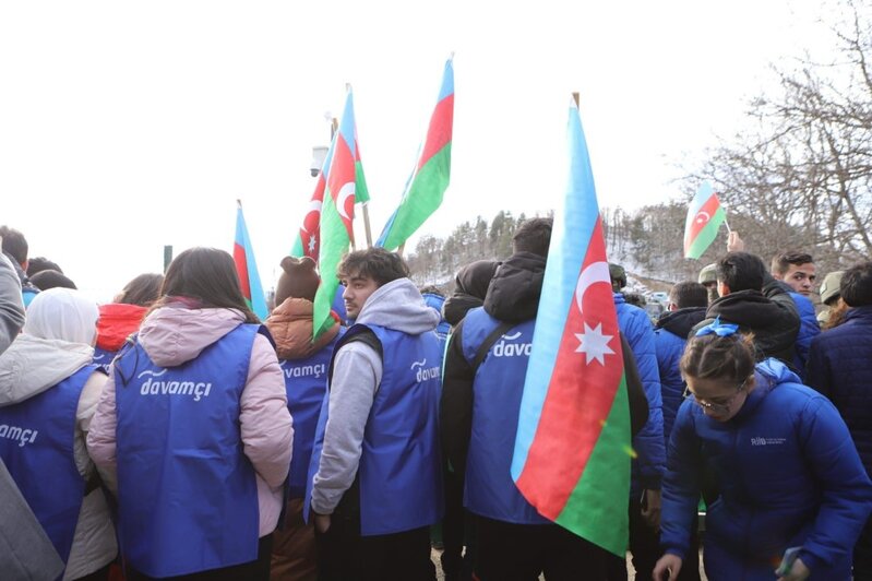 Könüllülər və gənclər təşkilatları Qarabağda ekoloji təcavüzə qarşı aksiyaya dəstək verirlər - FOTOLAR