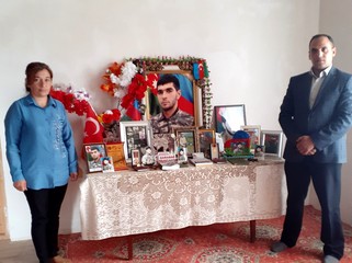 Ombudsman Aparatının regional mərkəzinin əməkdaşları şəhid ailələrini ziyarət ediblər - FOTOLAR