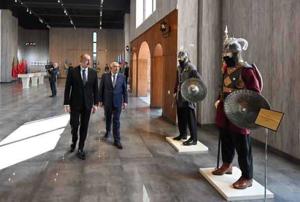 Prezident Tovuzda Dövlət Rəmzləri Muzeyinin açılışında - YENİLƏNİB+FOTO