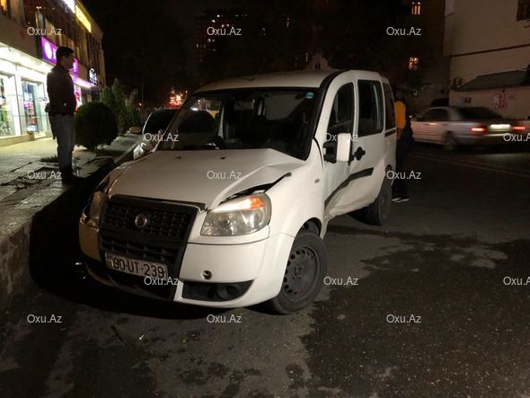 Yüksək sürət qəzaya səbəb oldu: yaralı var - FOTO 