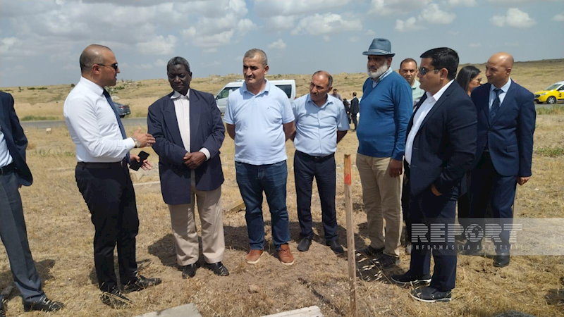 İƏT nümayəndə heyətinin Füzuliyə səfəri başladı - FOTO